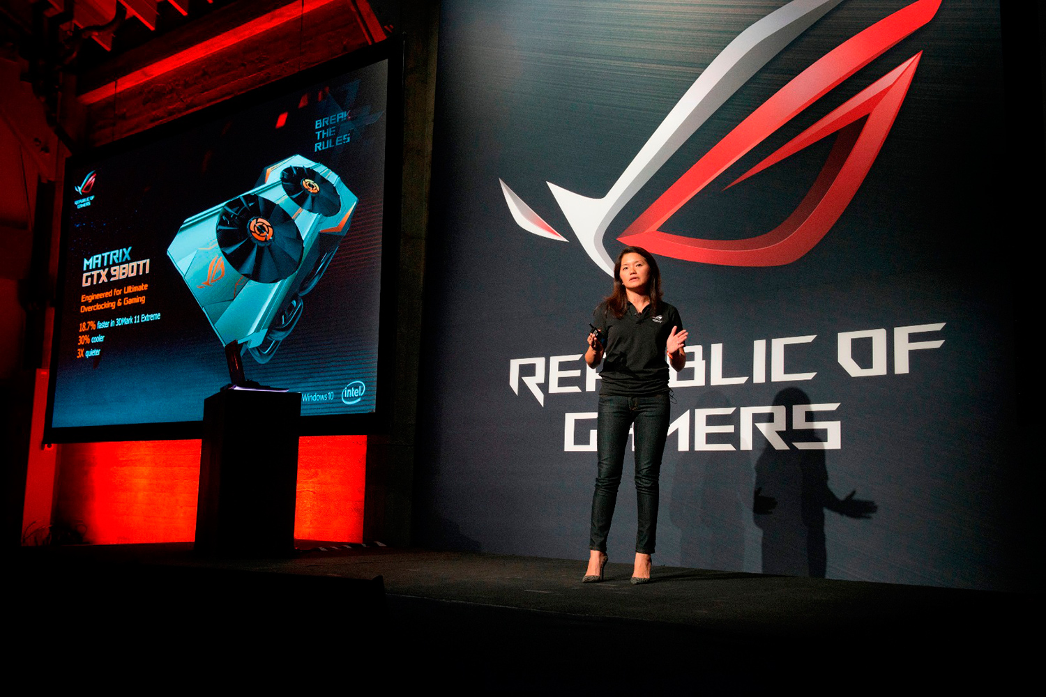 asus republic of gamers unleashed north america cmo vivian lien reveals the newest high performance matrix gtx 98