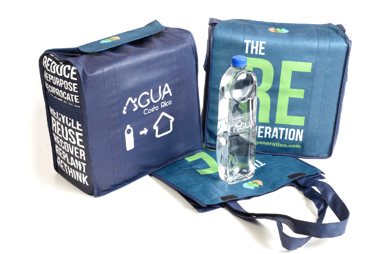 agua water bottles were designed to become roof tiles crdc costa rica bag