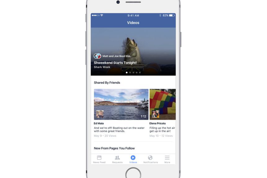 facebook begins testing news feed just for video videos