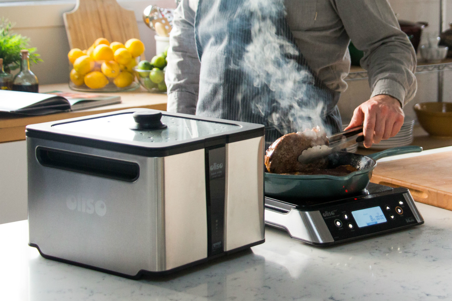 oliso smarthub sous vide induction cooktop