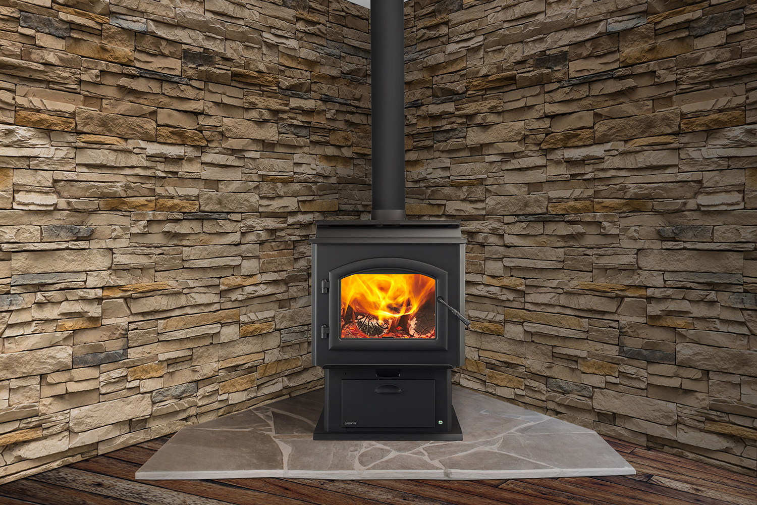 quadra fire introduces a thermostat controlled wood stove adventure series 001