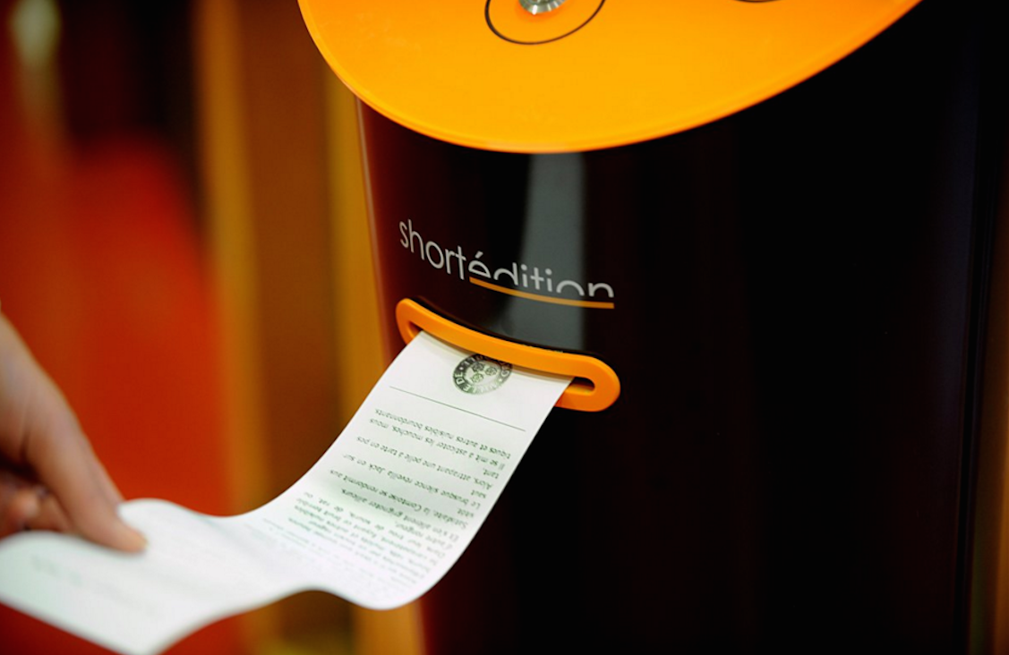 this vending machine in france dispenses short stories instead of snacks screen shot 2015 10 26 at 49 02 am