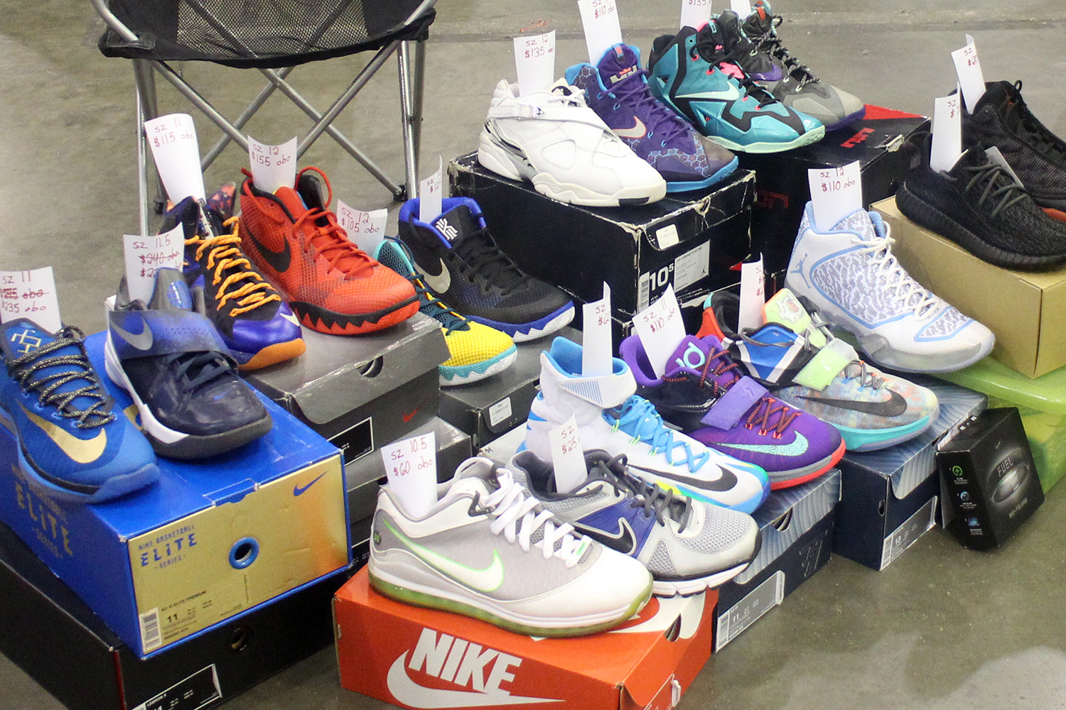 SneakerCon Parent Looking After Sons Sneakers