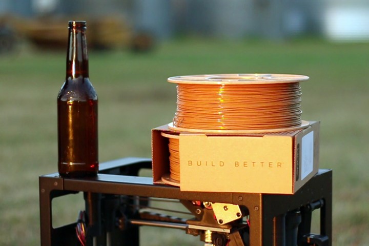 buzzed beer based 3d printing filament 3dom