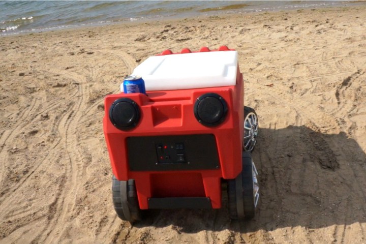 radio controlled custom cooler hauls cold drinks and tunes c3 beach