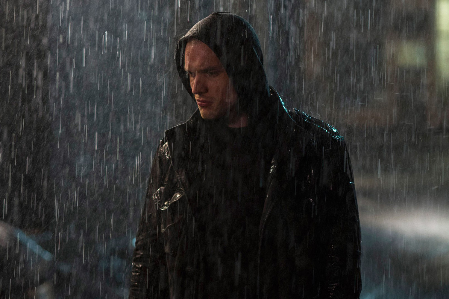 deadpool film man in rain