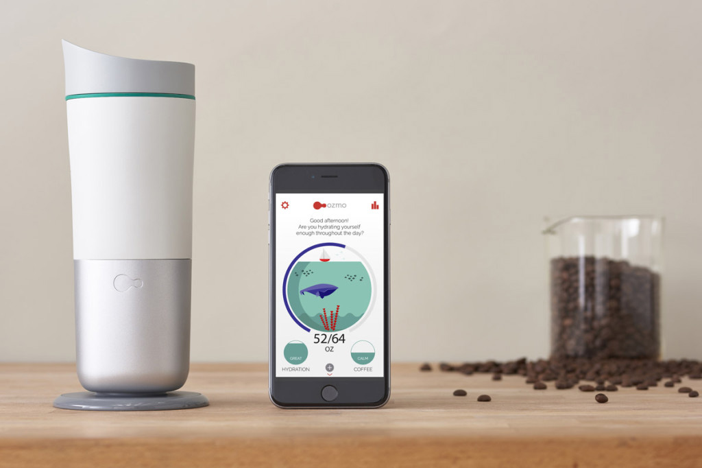 let smart cup ozmo help you stay hydrated and appropriately caffeinated with coffee
