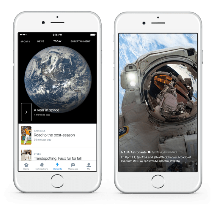 twitter debuts moments