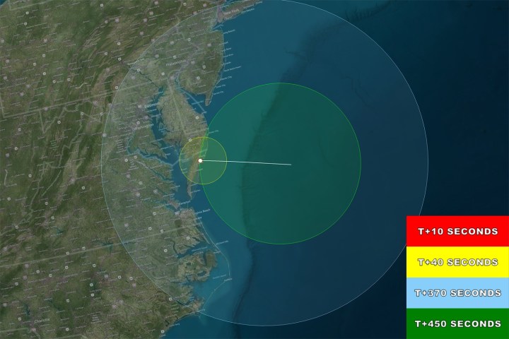 nasa colorful vapor cloud wednesday rocket launch to be visible along mid atlantic