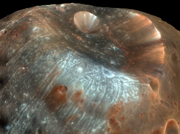 phobos rings around mars 12 stickney crater full