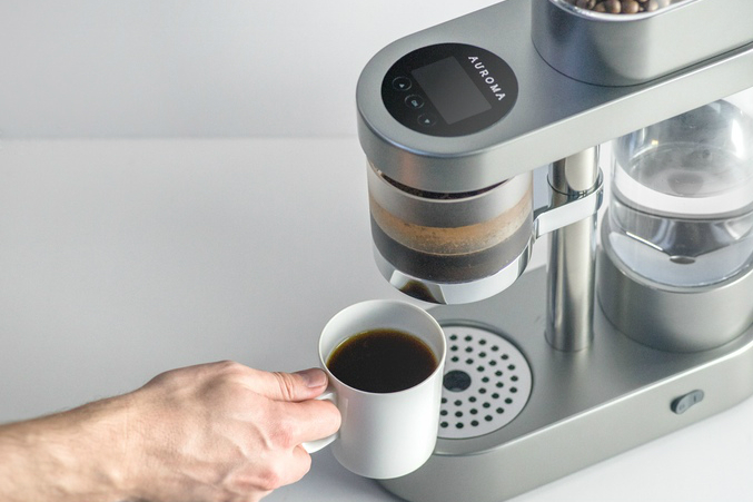 the auroma one learns how you like your coffee maker cup