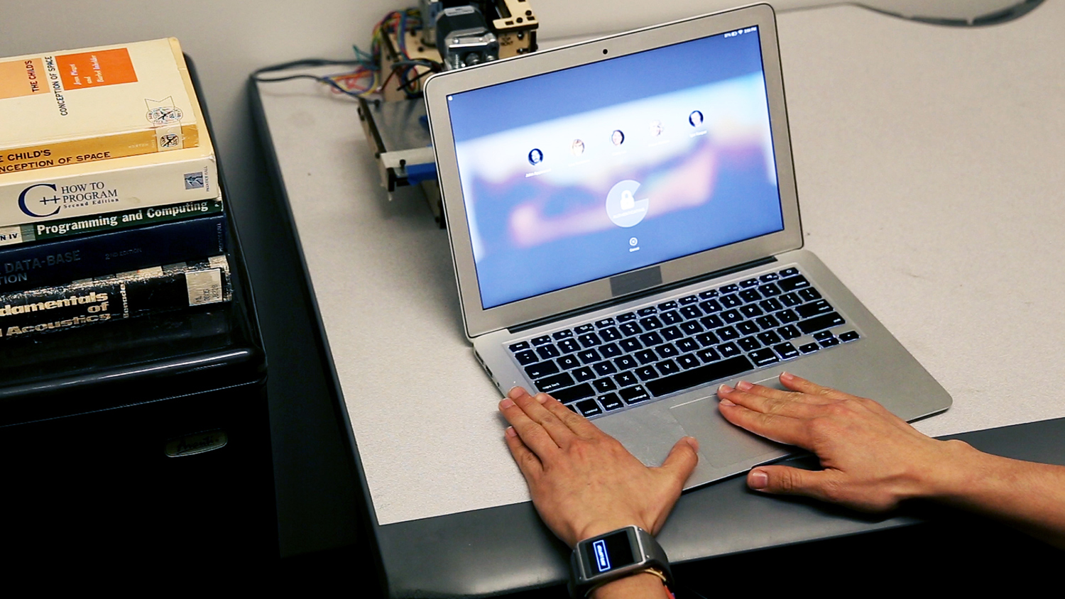em sense smart watch wearable customizes experience identifies objects disney emsense laptop auth