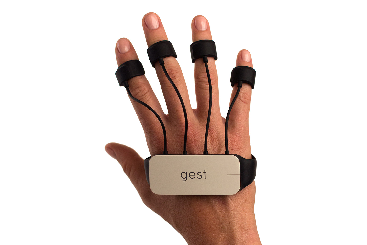 gest gesture sensing glove kickstarter white