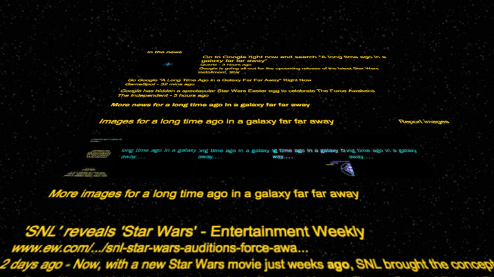 star wars google search screenshot