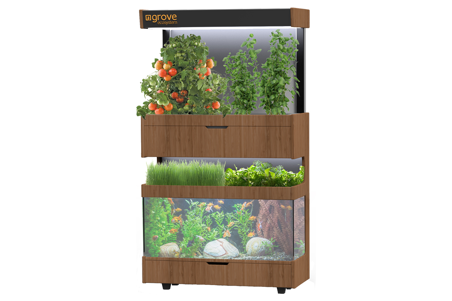 the grove ecosystem launches a kickstarter for its indoor garden render