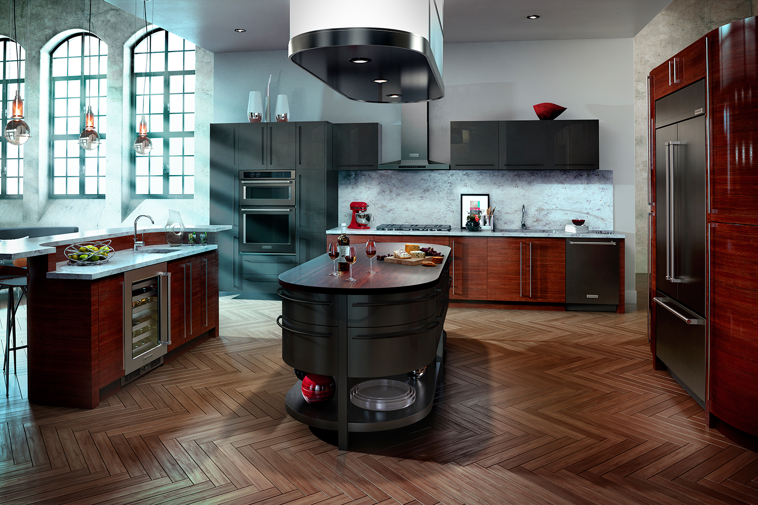 black stainless steel appliances trend kitchenaid suite 1