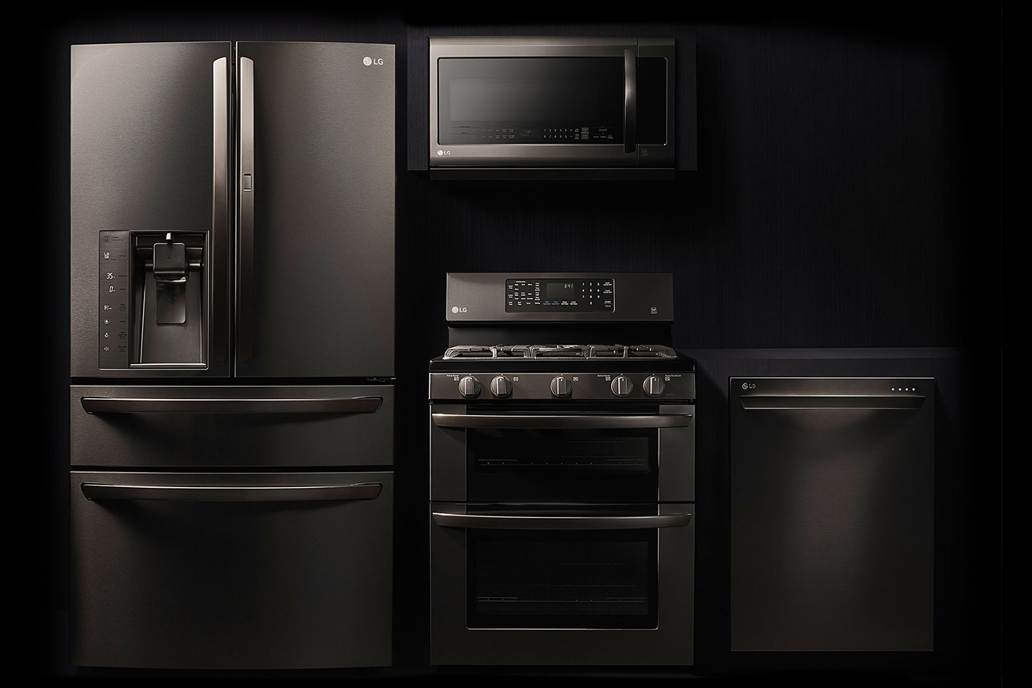 black stainless steel appliances trend lg series hero