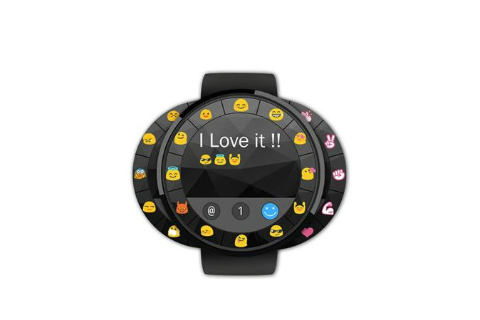 touchone smartwatch keyboard emojis