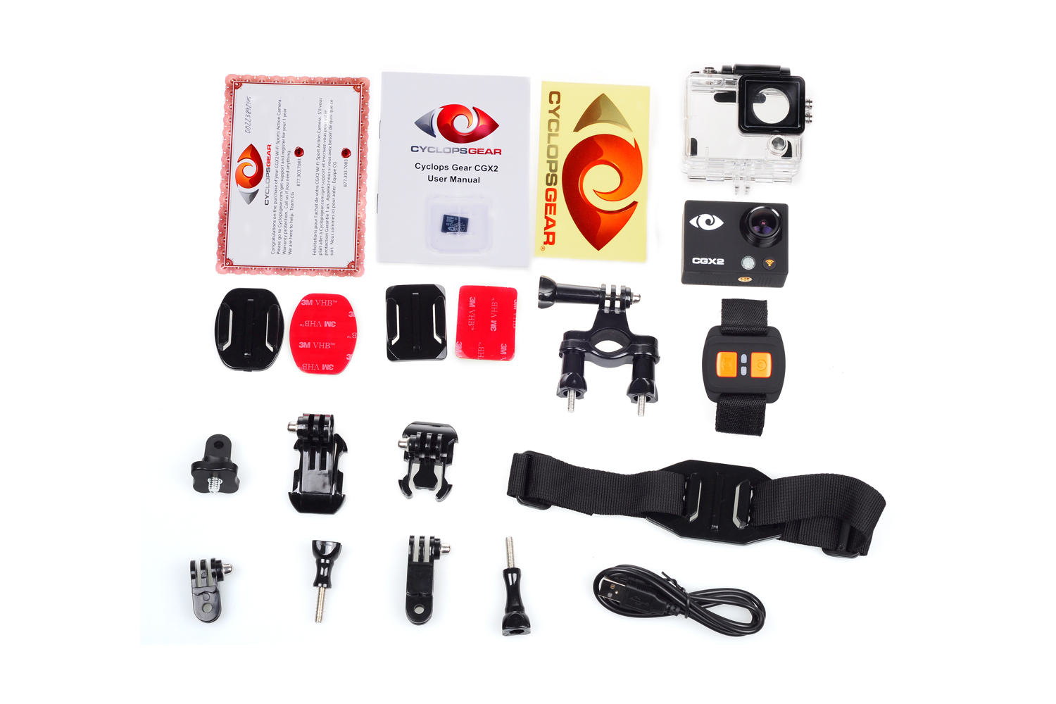 cyclops gear cgx2 sports camera 4k 7