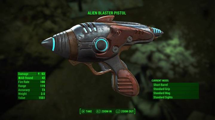 Fallout alien blaster specs. 