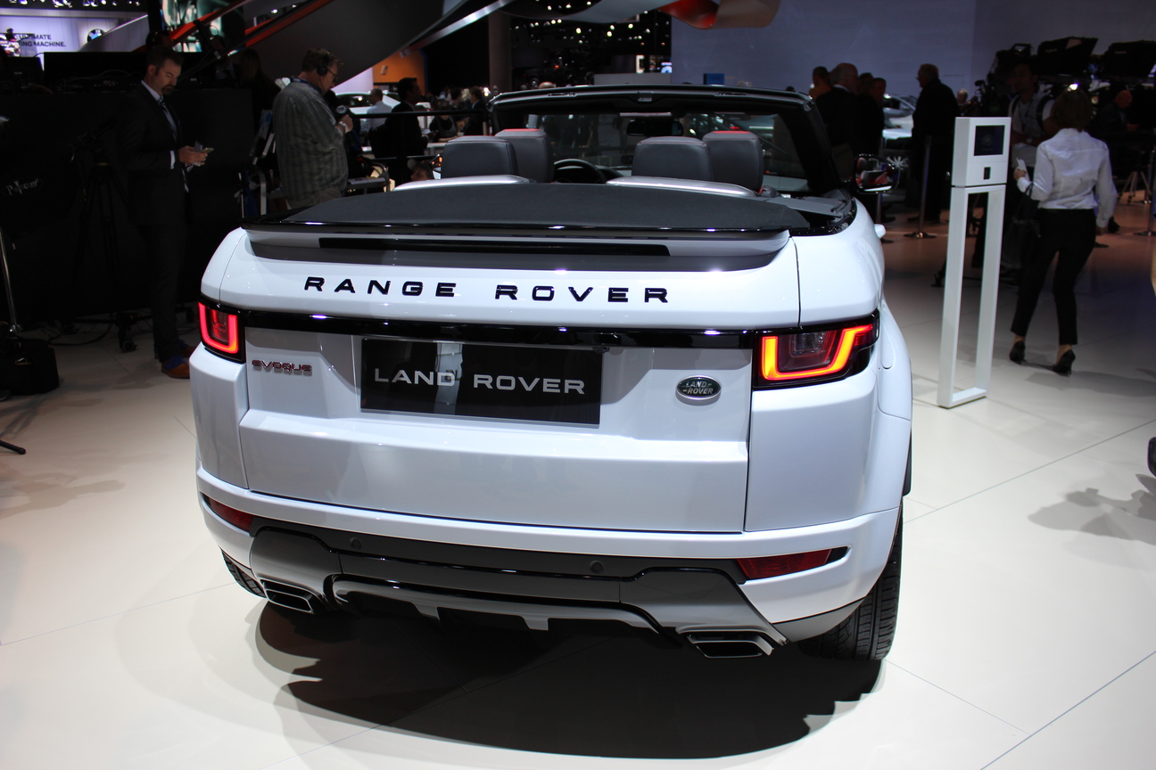 Range Rover Evoque Convertible side top up
