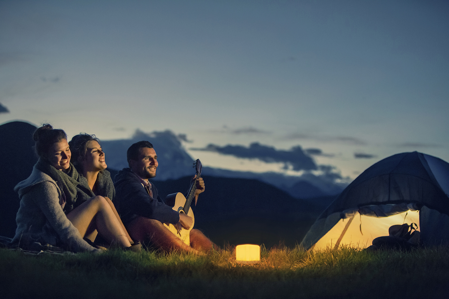 Lucis mood lighting - camping outdoors