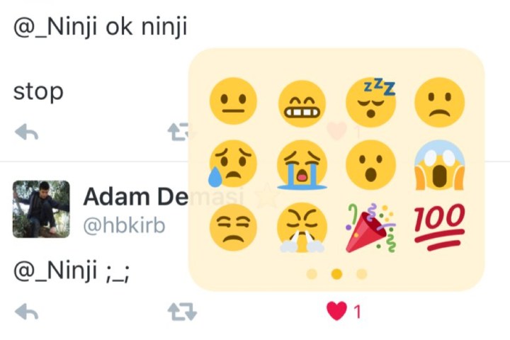 twitter testing emoji reactions ninji