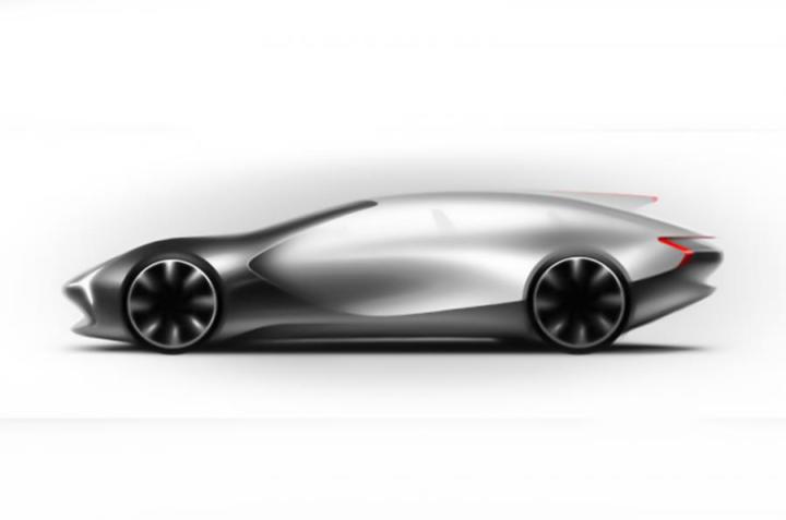 aston martin may design electric sports car chinese internet brand ev sketch