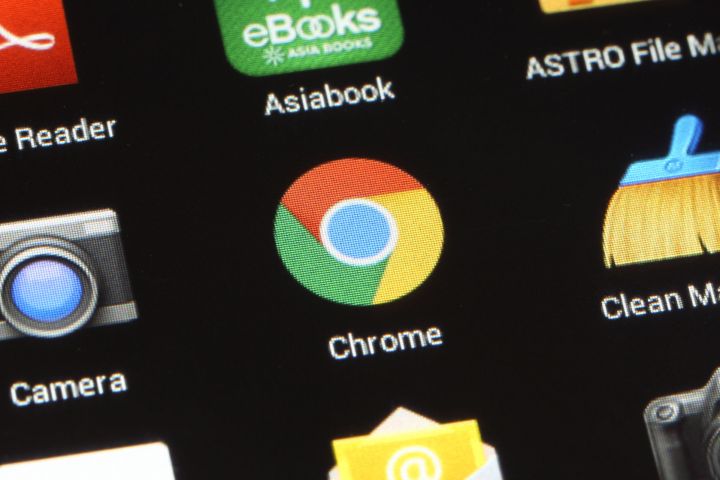 chrome tabs apps separate icon android phone 123rf