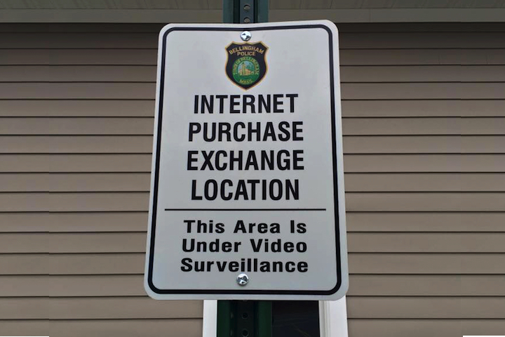 internet purchase exchange location news sign