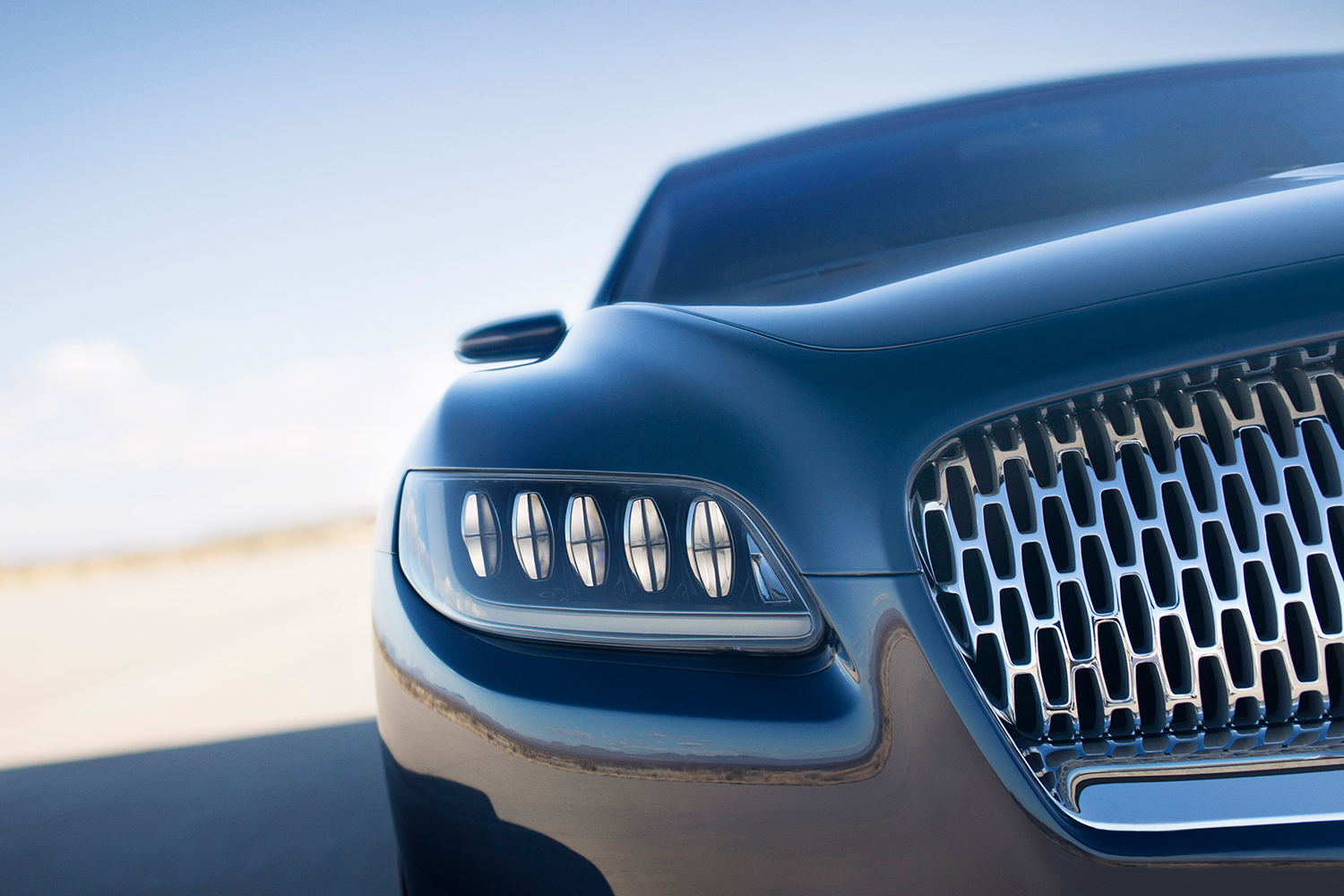 top 5 concept cars of 2015 opinion pictures specs lincolncontinentalconcept 11 detail headlamp