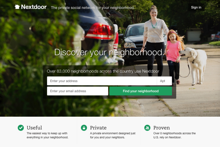 nextdoor now is an on demand service that uses your neighbors site