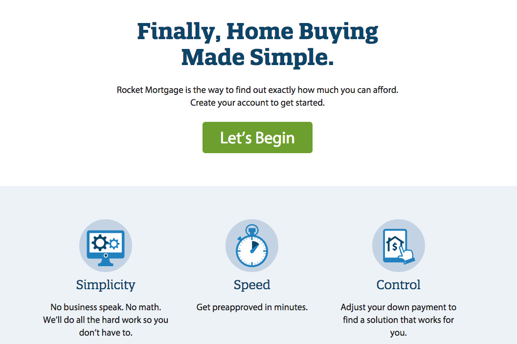 quicken loans rocket mortgage approves you in eight minutes site