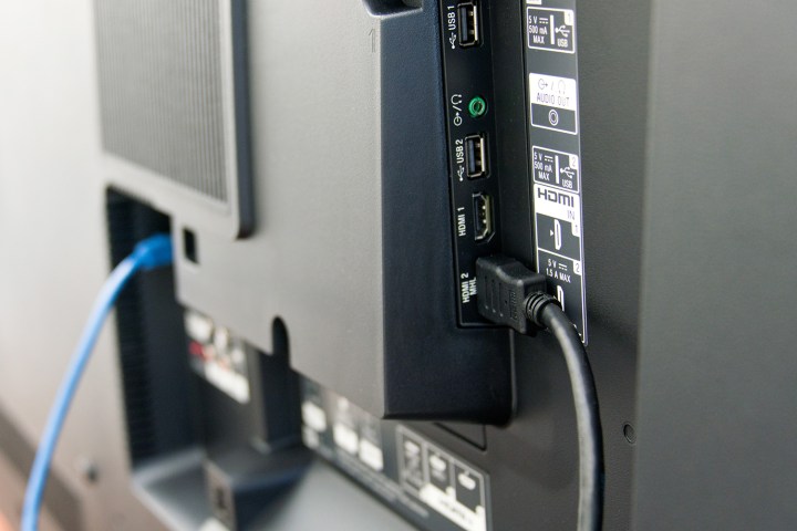 Sony XBR-X930C 4K TV ports.