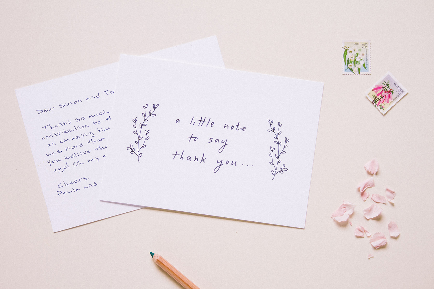 envelope uses robots to write thank you notes for your wedding landscape tyc littlethankyou