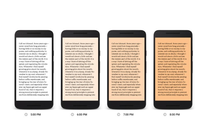 google play books adds night light to cut out that nasty blue