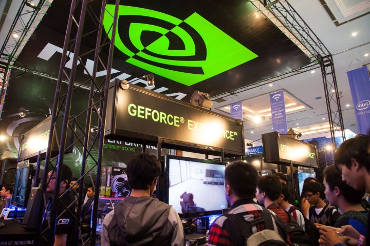 nvidia gamescom gtx 1000 mobile gpus booth sign building headquarters convention group