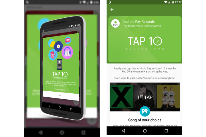 android pay tap 10 rewards program news screenshot leak 01a