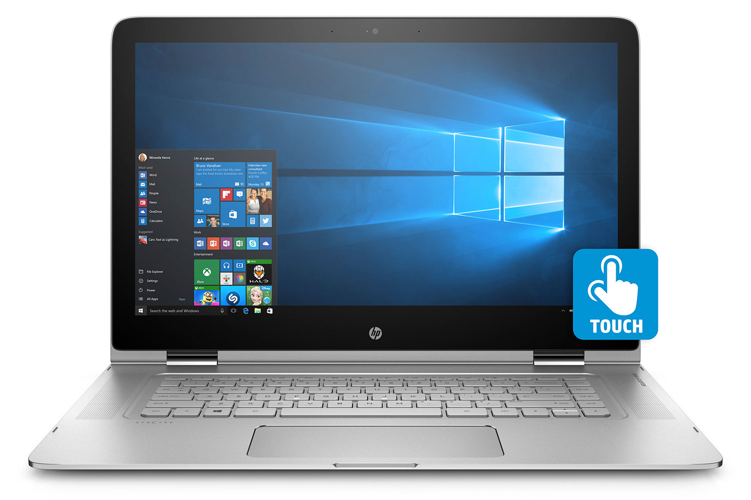 hp focuses on virtual reality and 2 in 1s at ces 2016 spectre x360 15 front facing