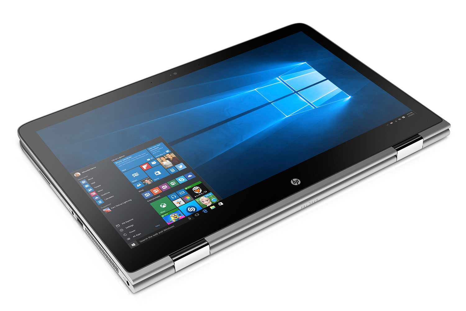 hp focuses on virtual reality and 2 in 1s at ces 2016 spectre x360 15 left facing tablet mode