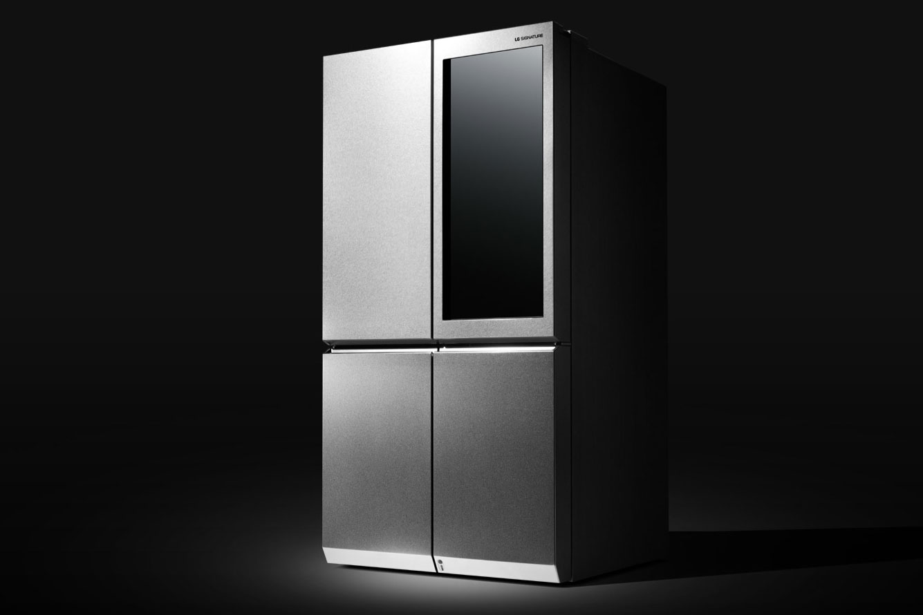 lgs signature line includes auto door fridge washer dryer combo lg refrigerator