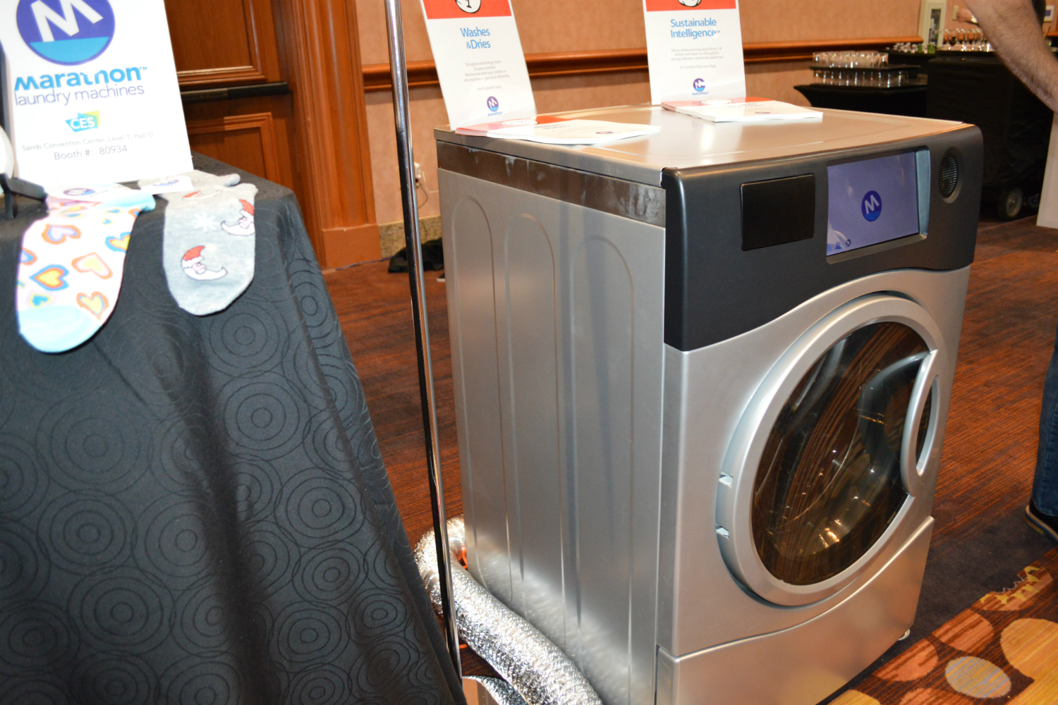 the marathon laundry machine is a washer and dryer in one