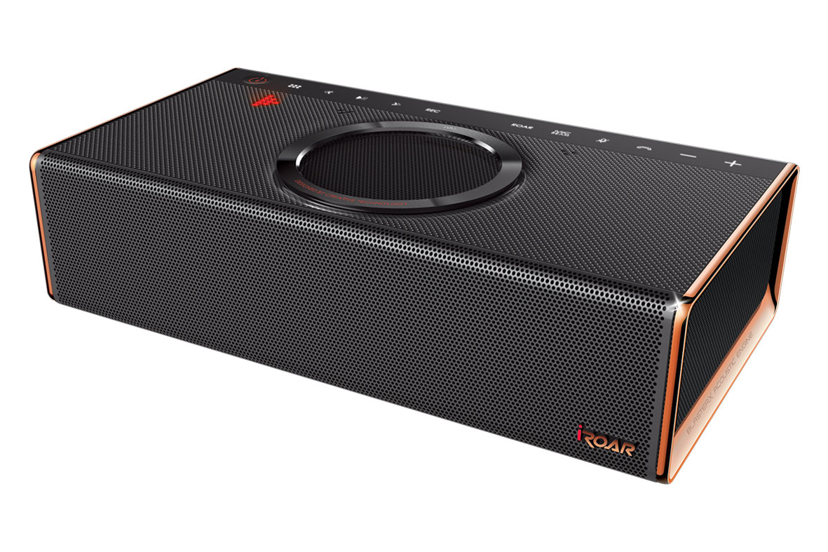 creative unveils iroar the most intelligent bluetooth speaker on planet product left angle