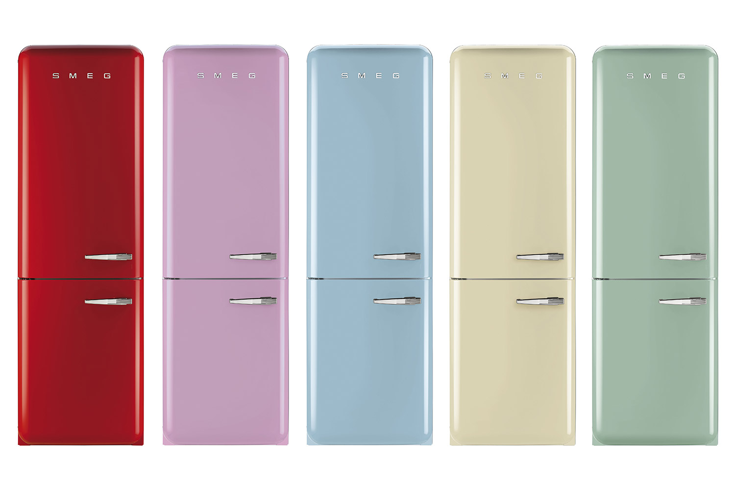 smeg introduces a retro dishwasher and bigger fridge fab50  50s style refrigerator