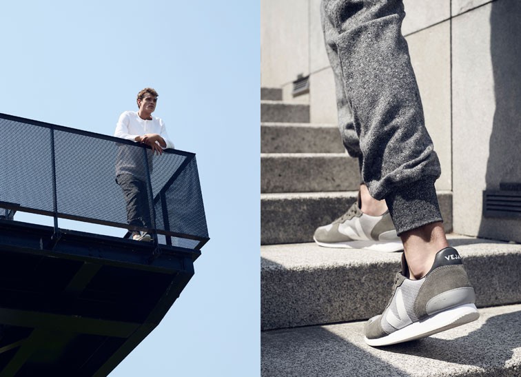 Veja sustainable sneakers - men's grey