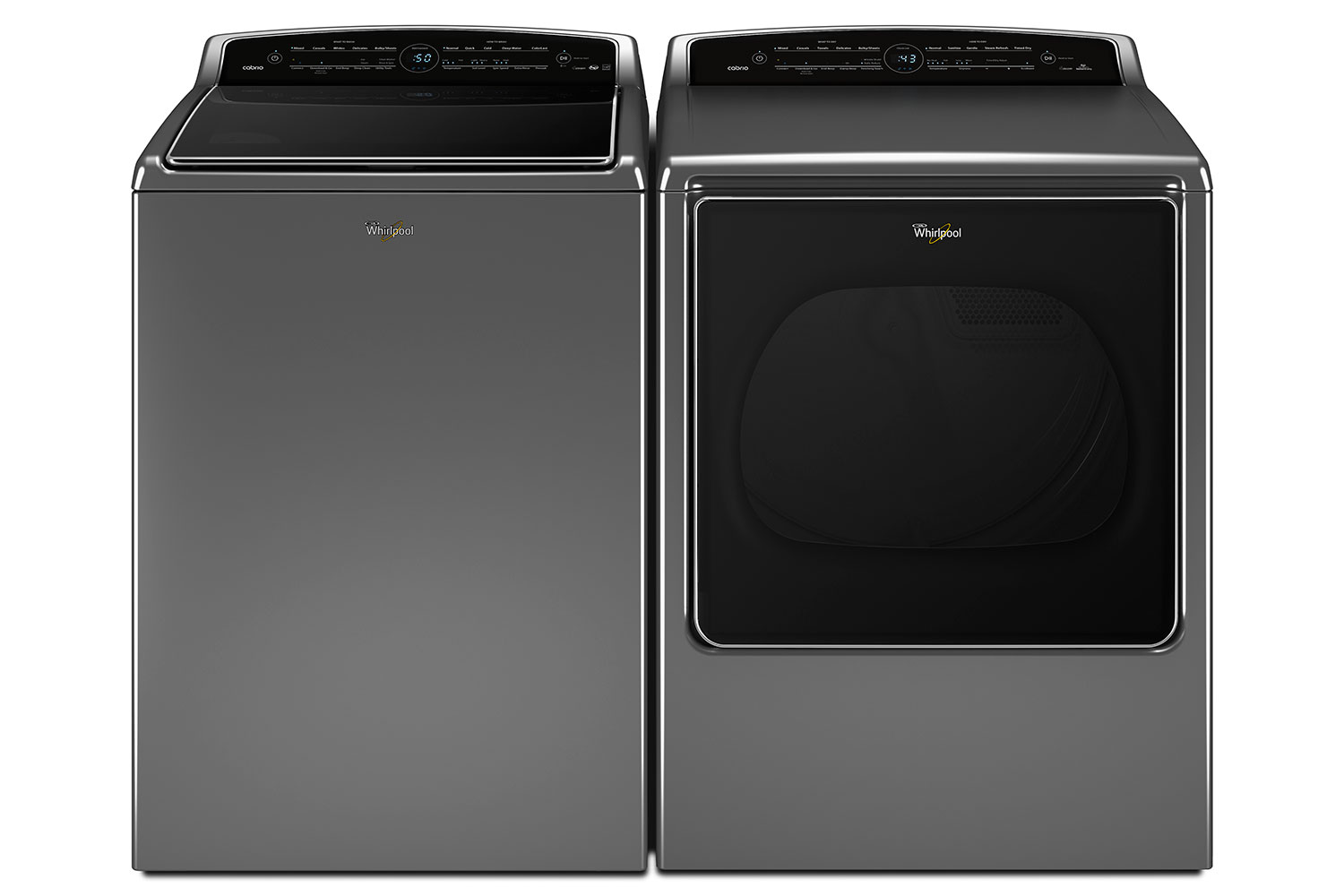 whirlpools smart appliances work with nest and amazon dash whirlpool top load laundry pair p150022 4z