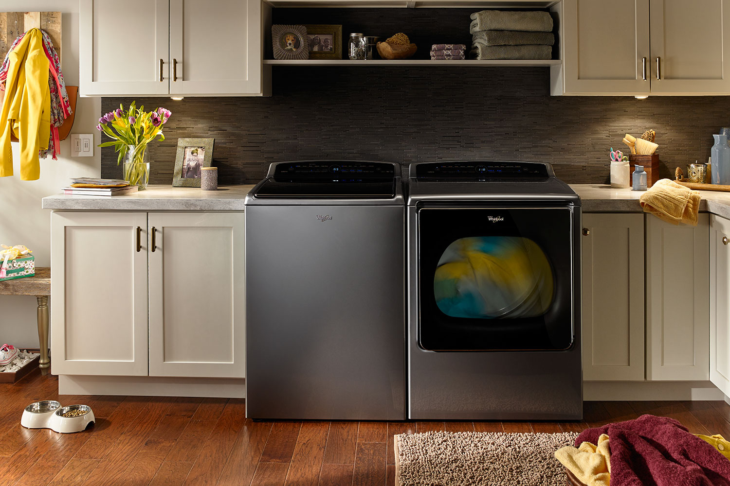 whirlpools smart appliances work with nest and amazon dash whirlpool top load laundry pair p150023 3z