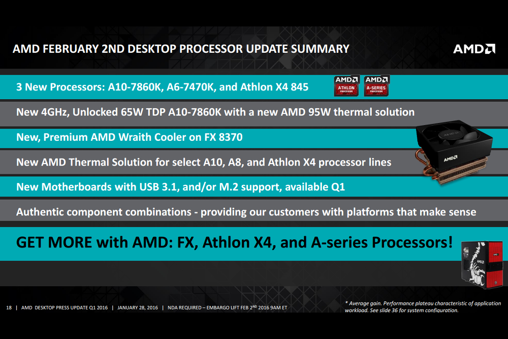 amd updates processor line 2016 update 5
