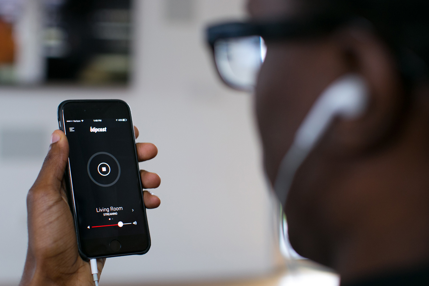 blipcast kickstarter use wired headphones wirelessly lifestyle device wireless sound 3
