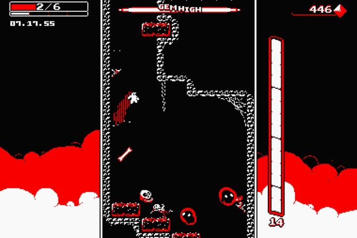 downwell out now on android downwellandroid header